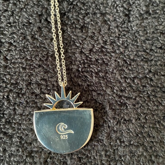 Larimar & Sand Sun Splash 925 Necklace - NIB - Picture 6 of 10